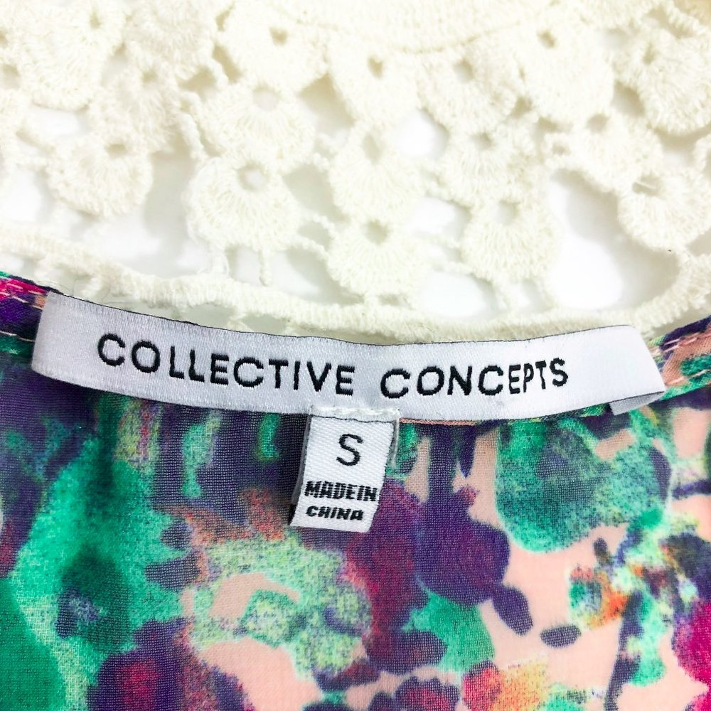 Euc Collective Concepts Multi Color Abstract Hi-Lo - image 5